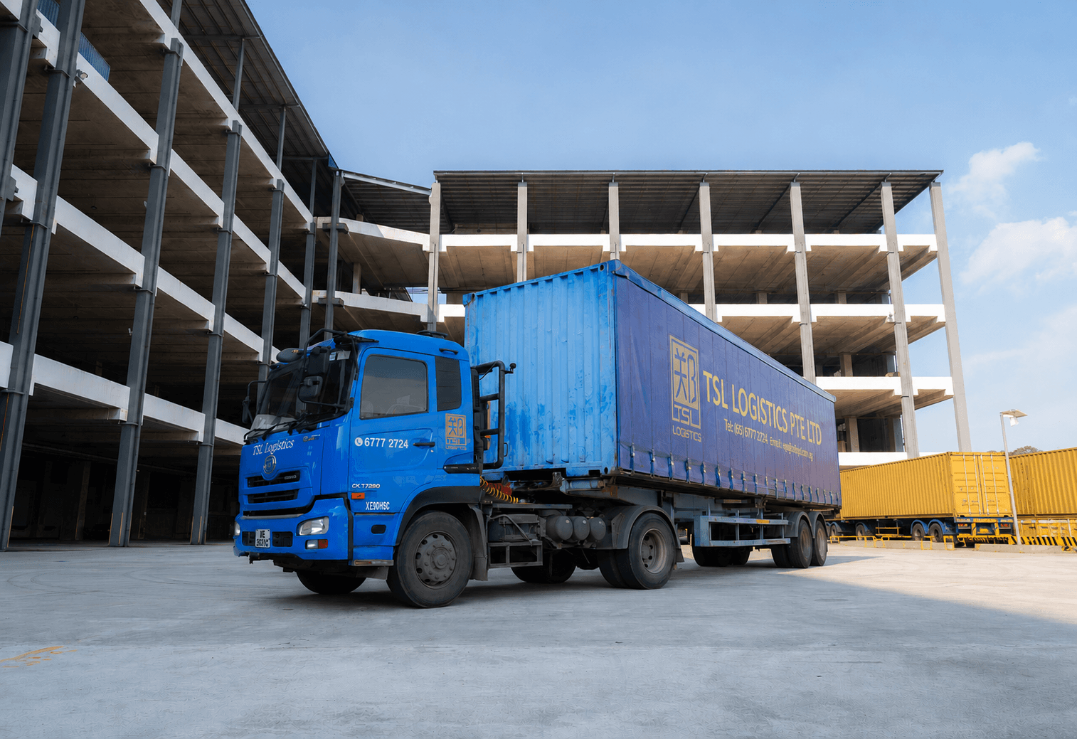 TSL Logistics fleet on the road